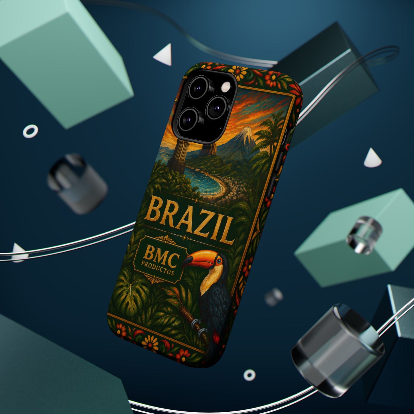 "Funda Magnética Reforzada Magnética Reforzada Brasil: Ritmo, Naturaleza y Alegría Infinita 🎶🌴🏖️"