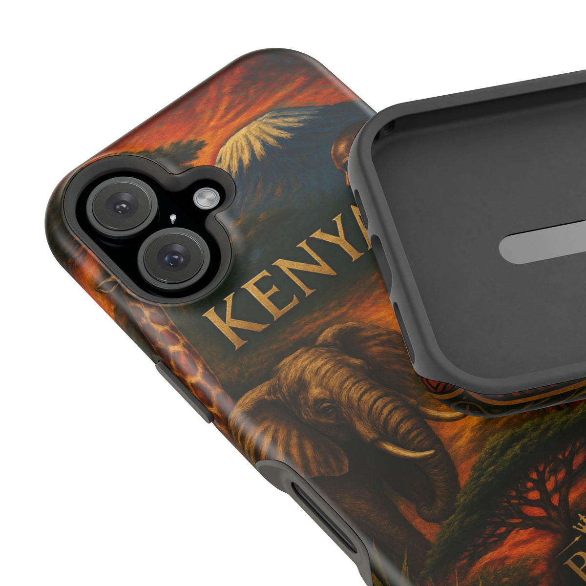 "Reinforced Magnetic Case Kenya: Wild Adventure and Land of Infinite Horizons 🦁🌄🏕️"