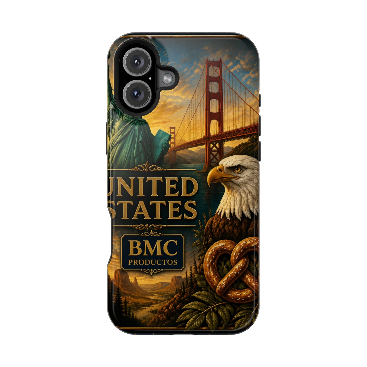 "Funda Magnética Reforzada Estados Unidos: Sueños, Libertad y Grandes Horizontes 🗽🏜️🌆"