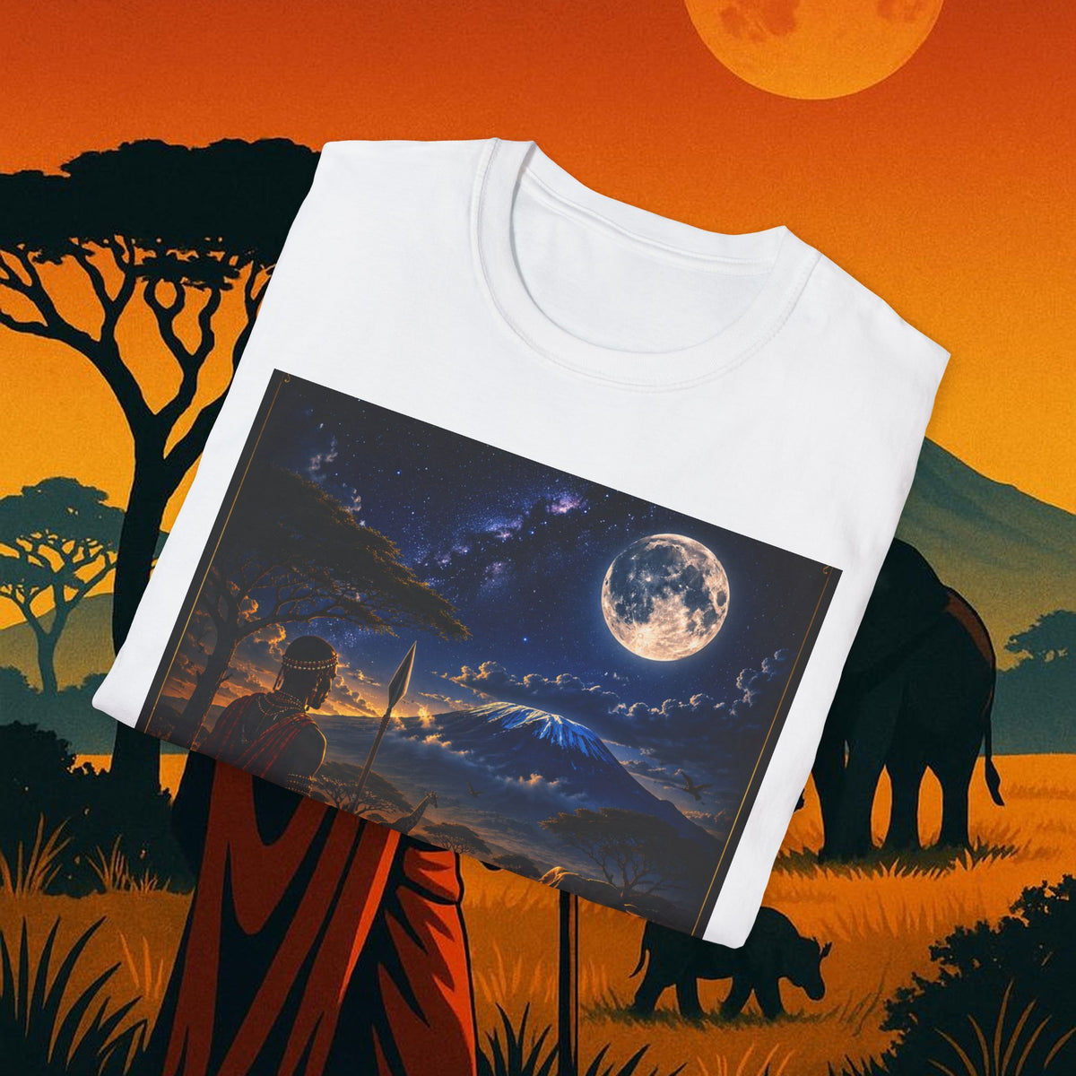 "Camiseta Kenia: Aventura Salvaje y Tierra de Horizontes Infinitos 🦁🌄🏕️"