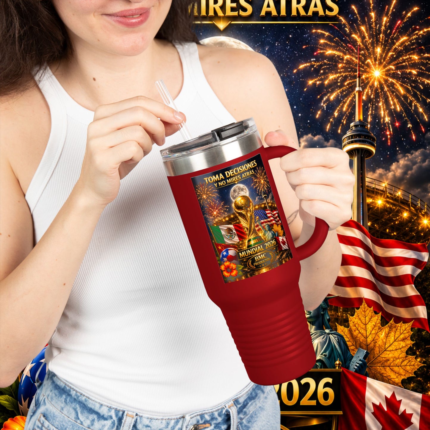 "taza de Viaje Aislada mundial 2026 noche"