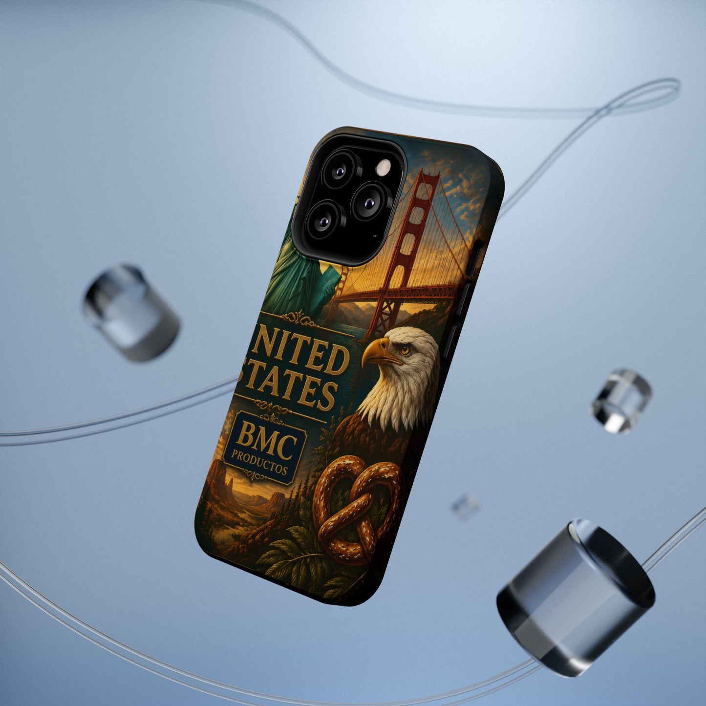 "Funda Magnética Reforzada Estados Unidos: Sueños, Libertad y Grandes Horizontes 🗽🏜️🌆"