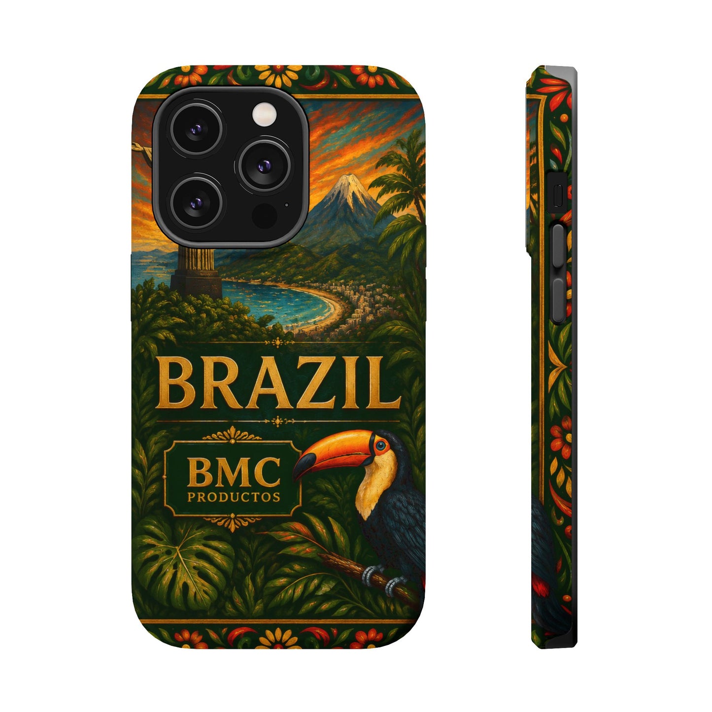 "Funda Magnética Reforzada Magnética Reforzada Brasil: Ritmo, Naturaleza y Alegría Infinita 🎶🌴🏖️"
