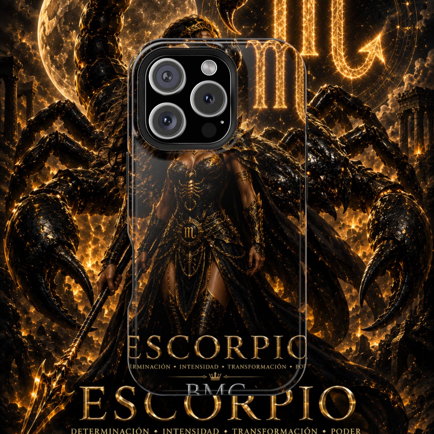 "Funda Magnética Reforzada ESCORPIO M –La Vigilante de las Sombras"