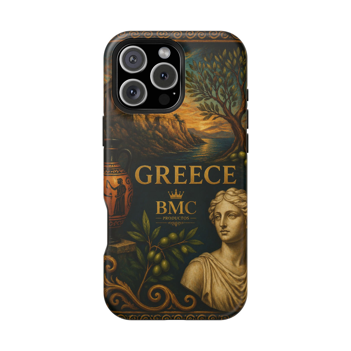 "Funda Magnética Reforzada Magnética Reforzada Grecia: Cuna de Dioses, Maravillas y Filosofía 🌊🏛️⚡"