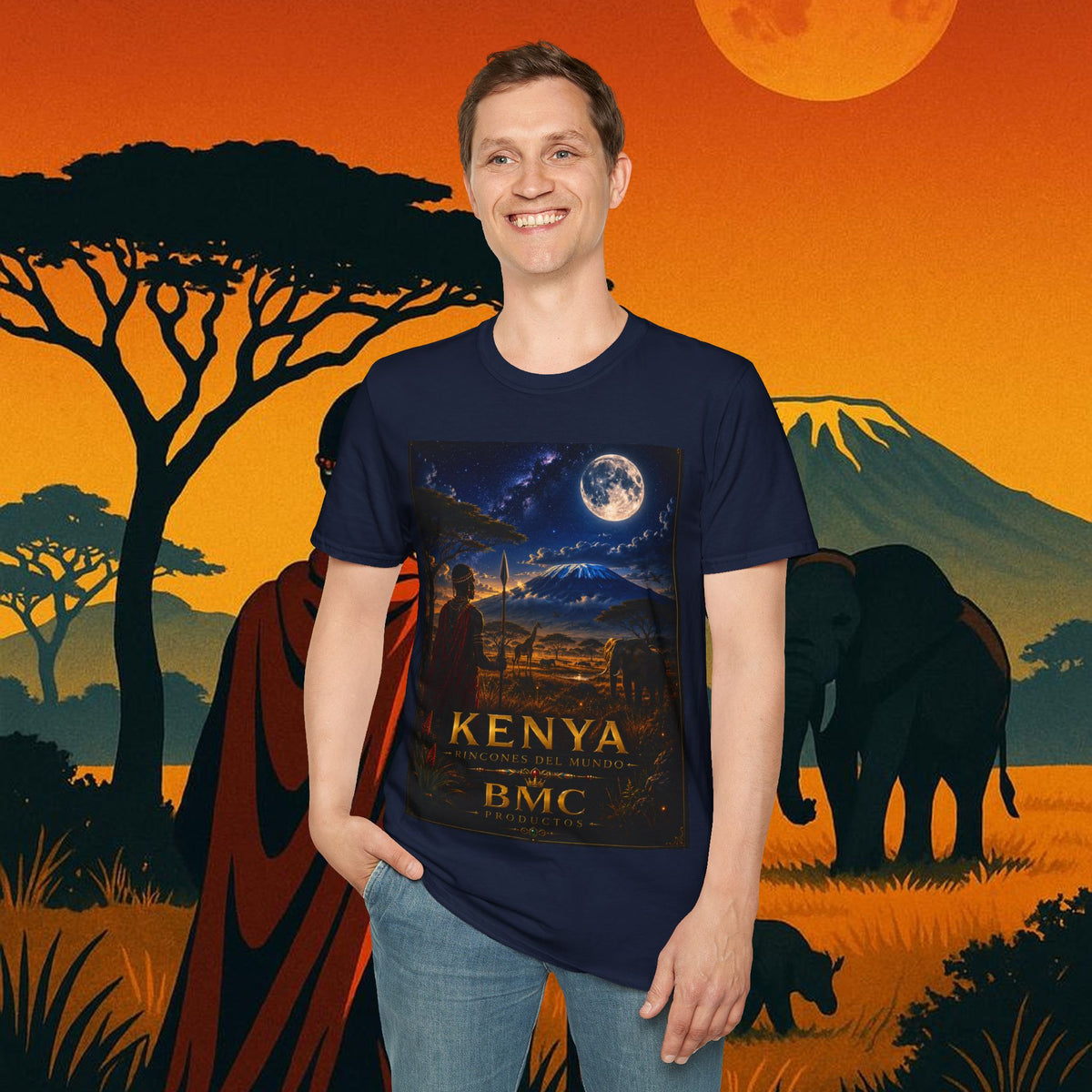 "Camiseta Kenia: Aventura Salvaje y Tierra de Horizontes Infinitos 🦁🌄🏕️"