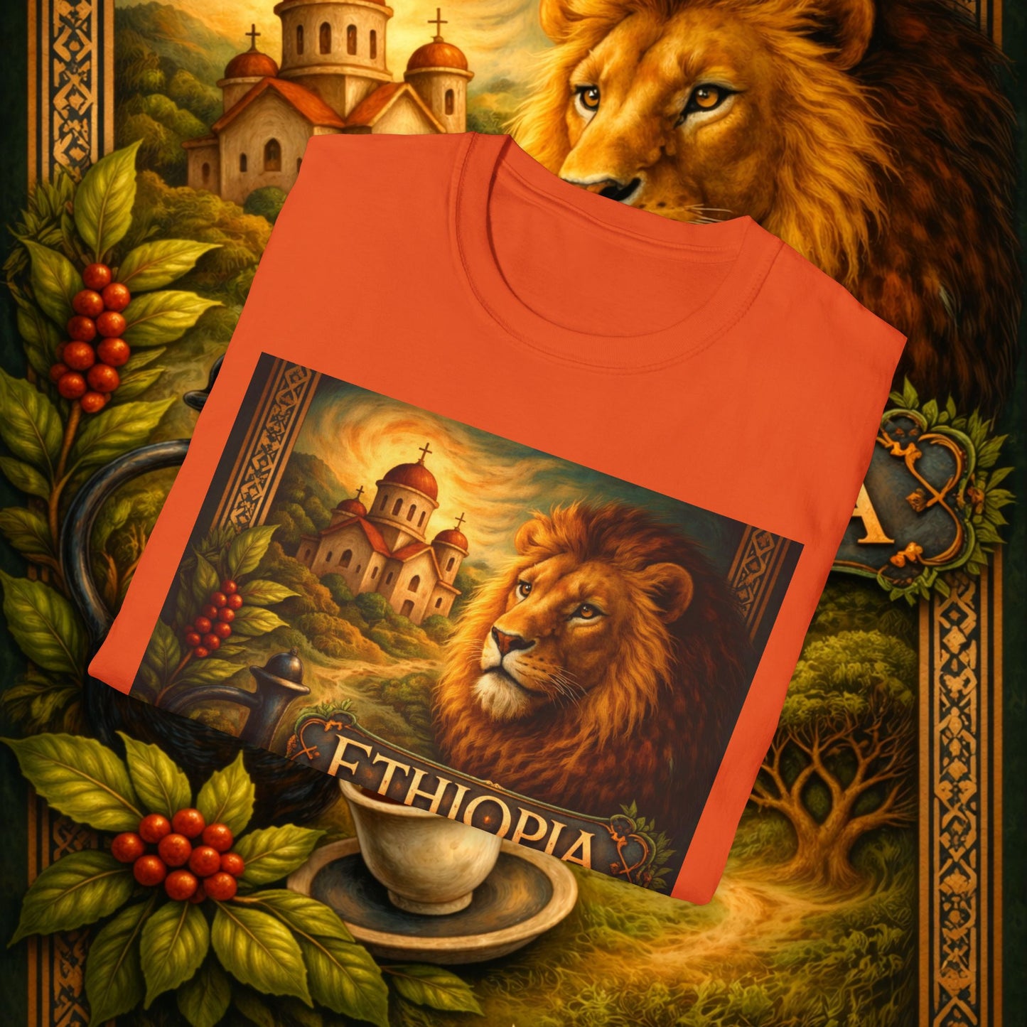 "Camiseta Etiopía Tierra sagrada y alma ancestral"