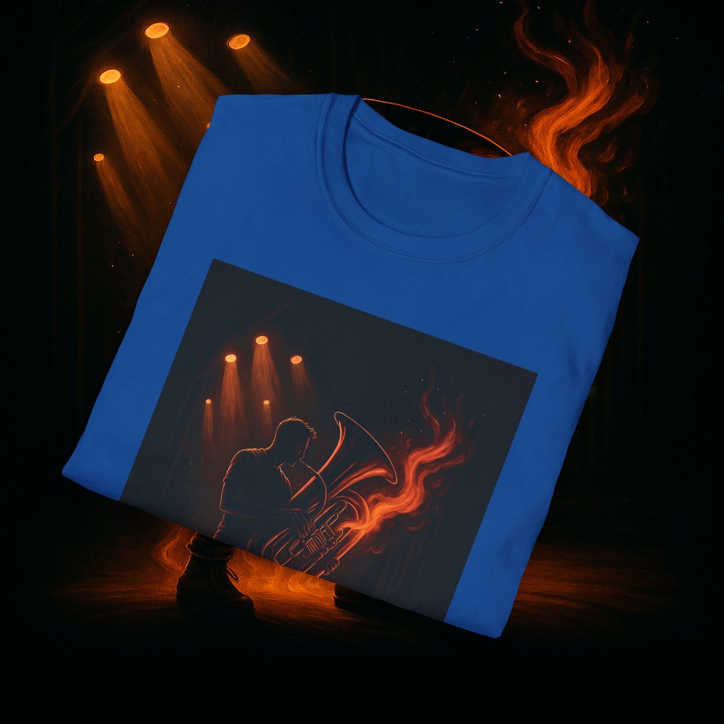 "Camiseta Tuba 🎺🔥 Cuando el alma suena, todo arde.”