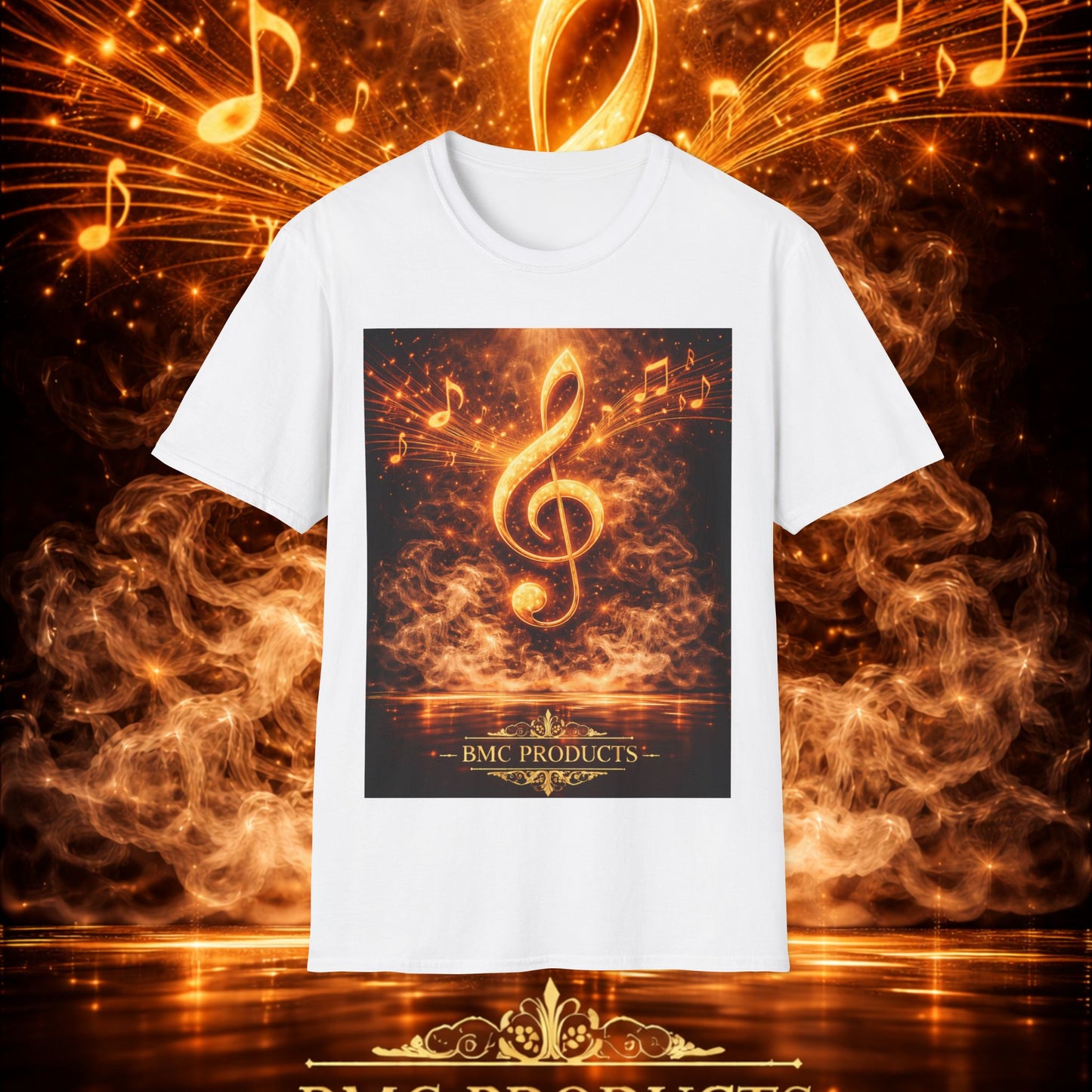 "Camiseta clave de sol 🎼🔥 “Donde nace una nota… nace una llama.” 🔥🎼