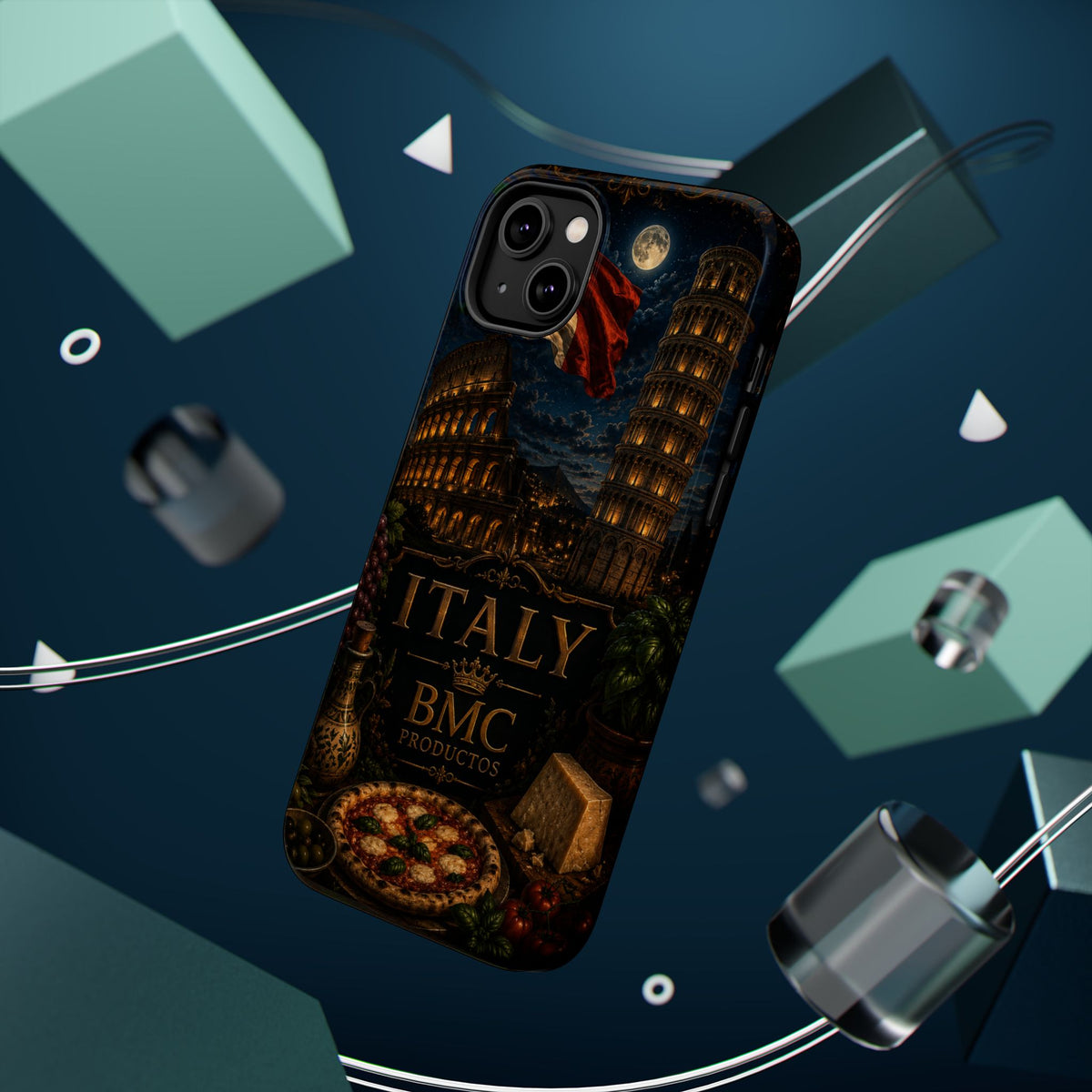"Funda Magnética Reforzada Magnética Reforzada Italia: Arte, Pasión y Sabores Eternos 🎨🍝🏛️"
