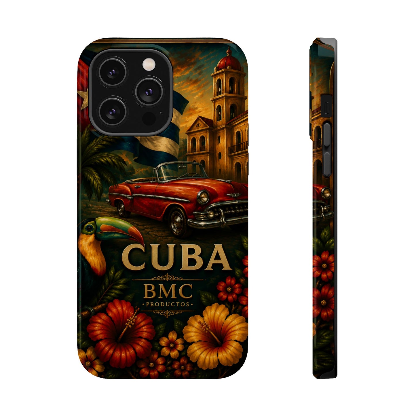 "Funda Magnética Reforzada Magnética Reforzada Cuba: Ritmo, Historia y Encanto Caribeño 🎺🚗🌴 "