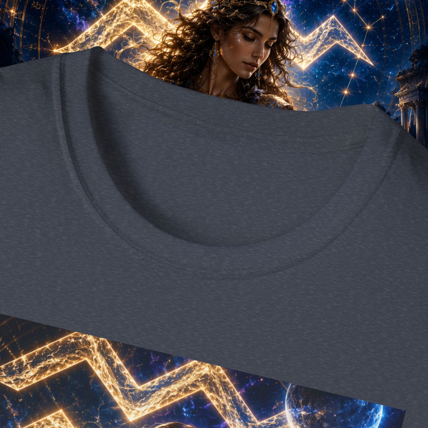 "Camiseta ♒ ACUARIO M– La Visionaria del Cielo y el Agua"