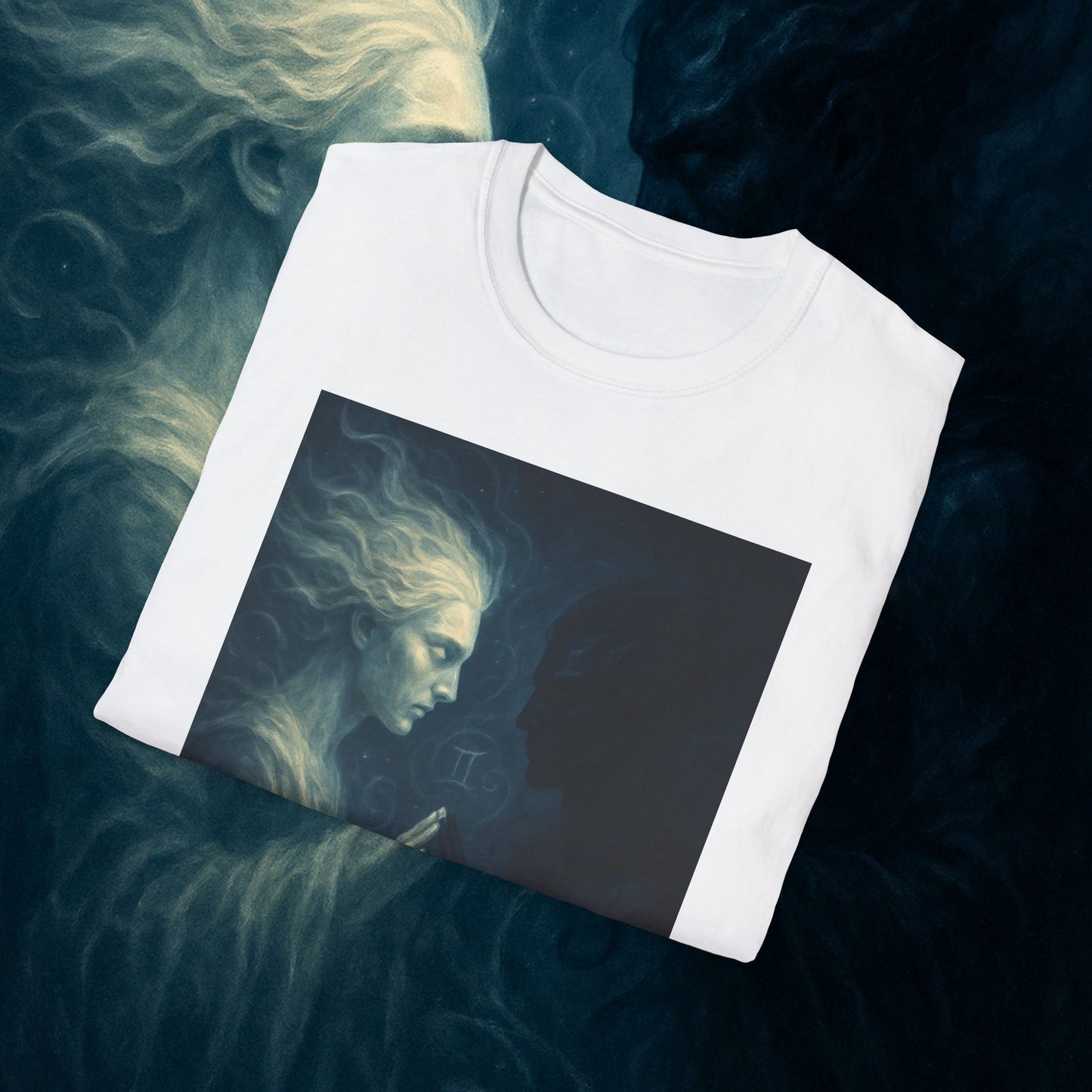 "Camiseta ♊ Géminis — Reflejo del alma dividida"