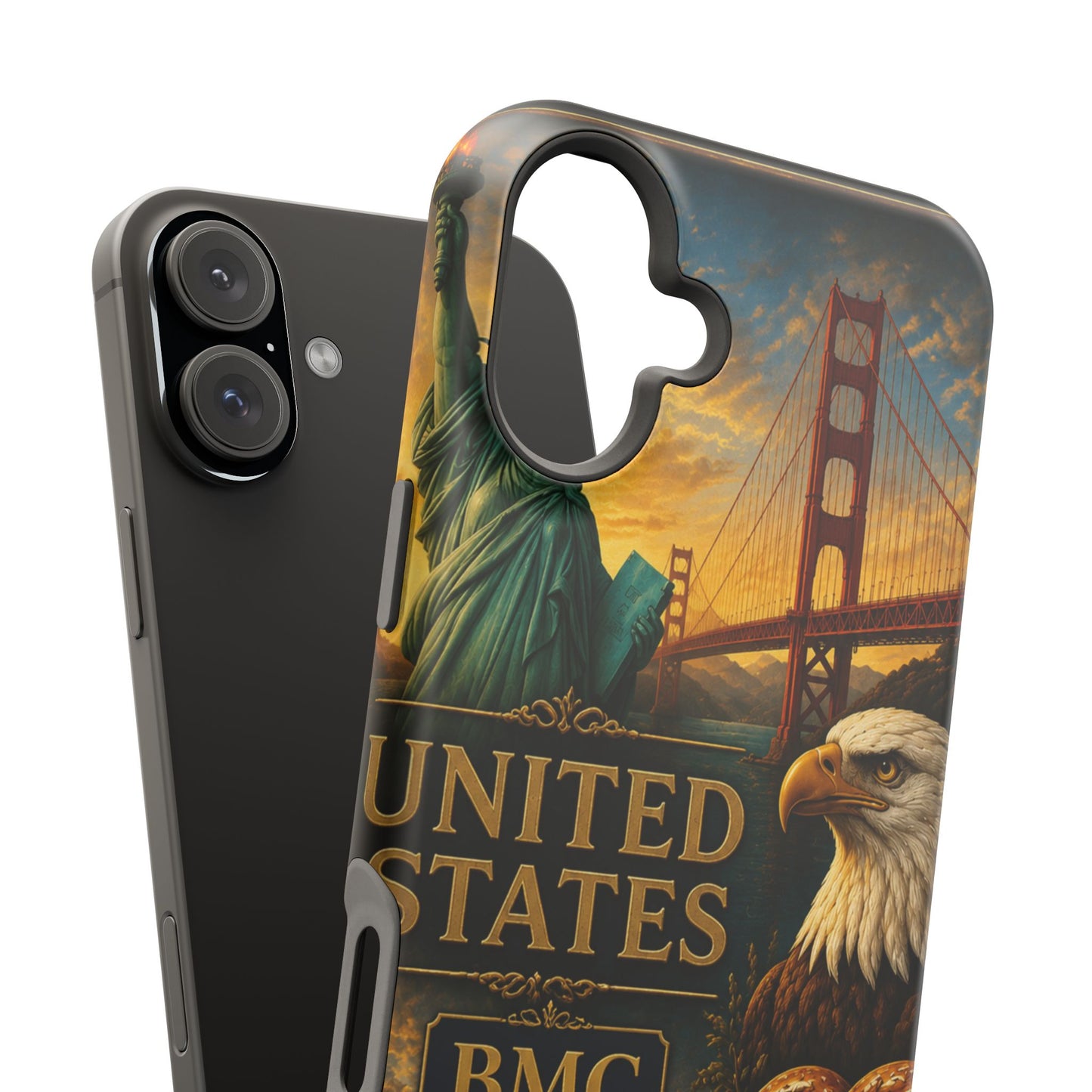 "Funda Magnética Reforzada Estados Unidos: Sueños, Libertad y Grandes Horizontes 🗽🏜️🌆"