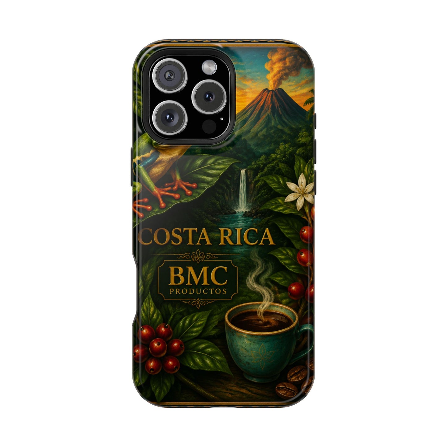 "Funda Magnética Reforzada Magnética Reforzada Costa Rica: Pura Vida entre Volcanes y Selvas 🌋🌴🦜"