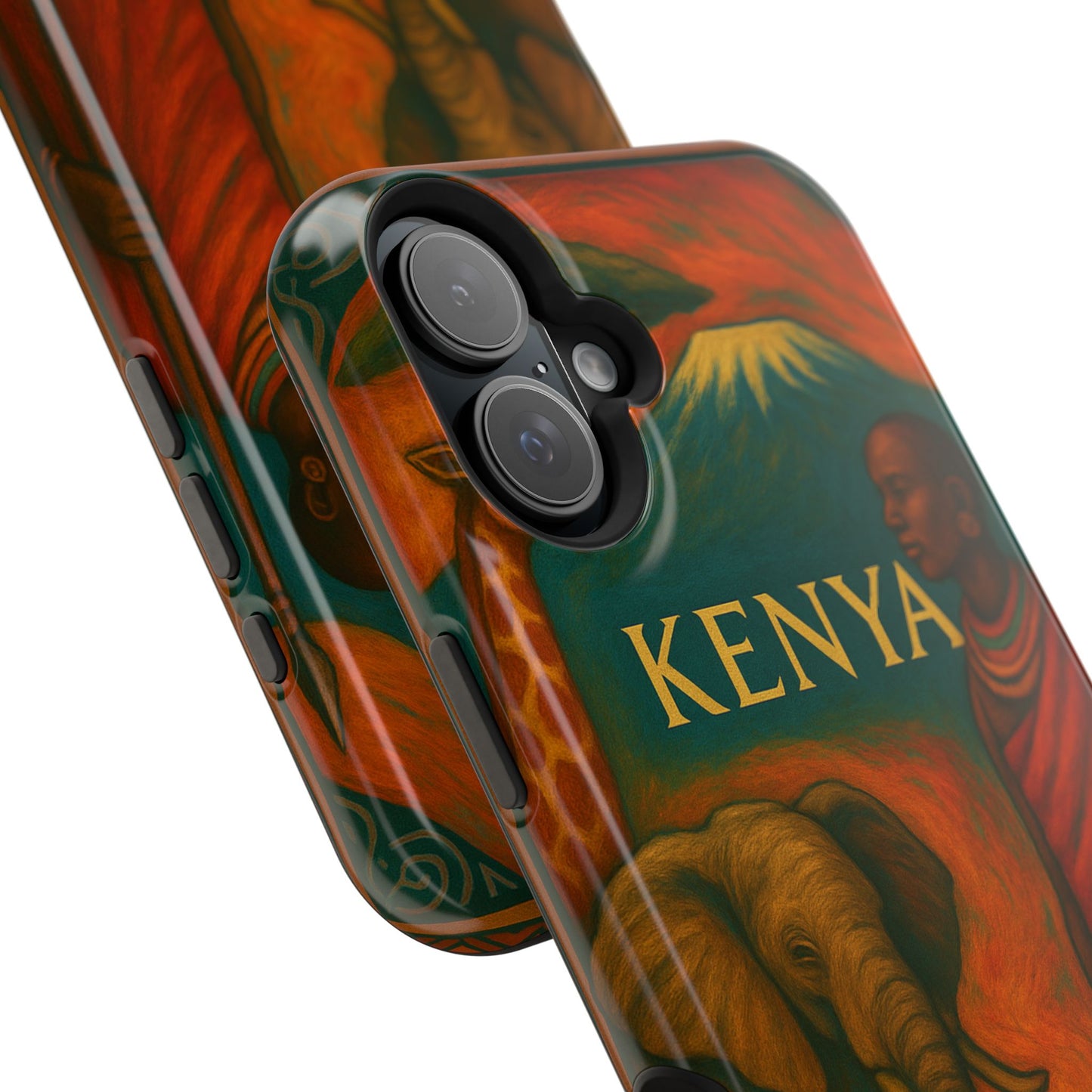 "Funda Magnética Reforzada Magnética Reforzada Kenia: Aventura Salvaje y Tierra de Horizontes Infinitos 🦁🌄🏕️"