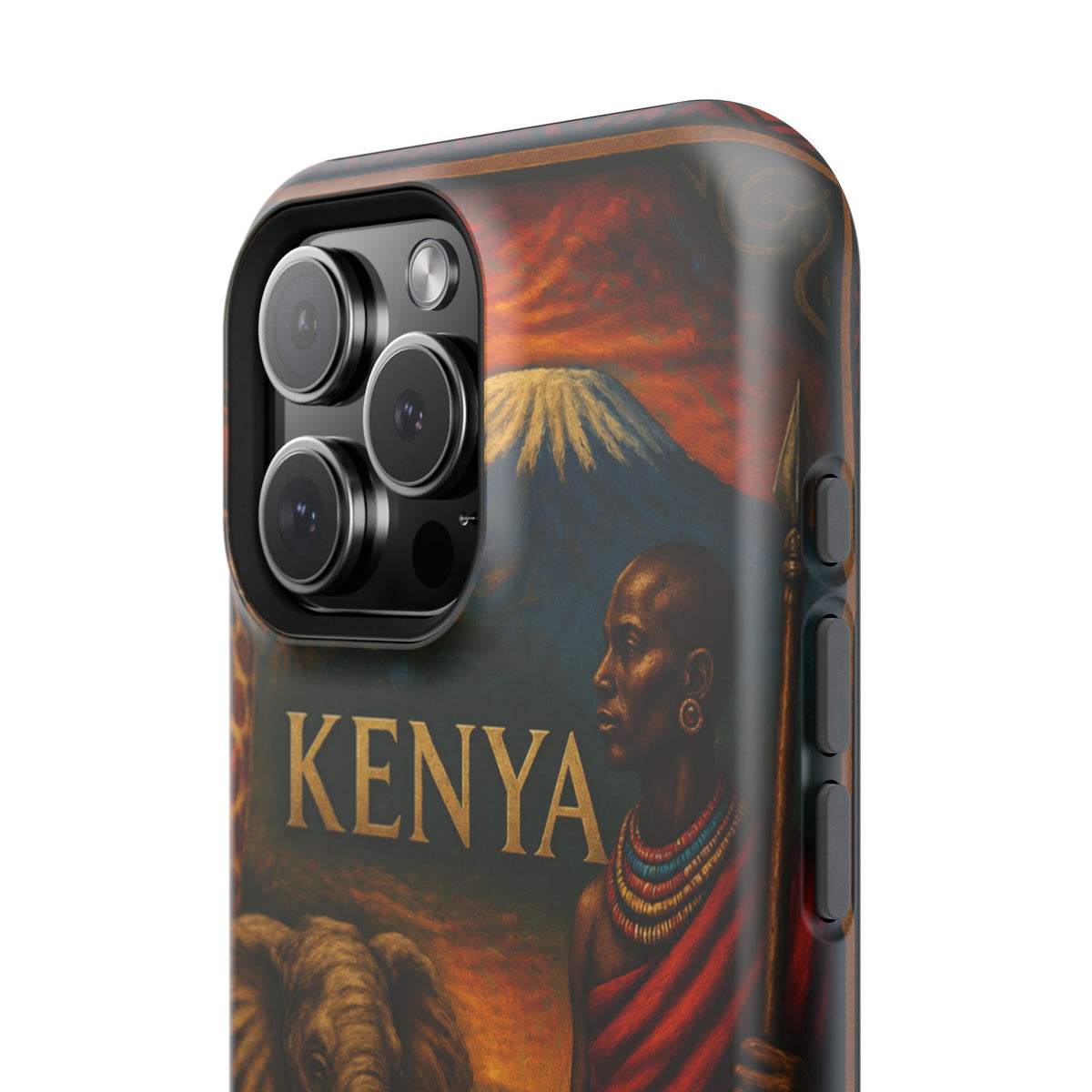 "Reinforced Magnetic Case Kenya: Wild Adventure and Land of Infinite Horizons 🦁🌄🏕️"