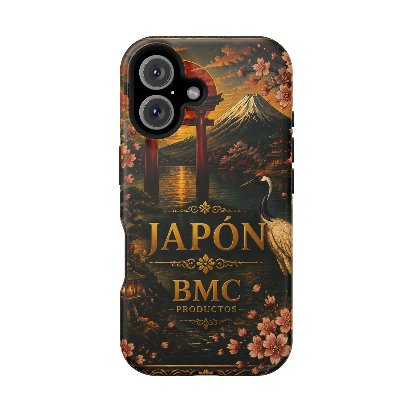 "Funda Magnética Reforzada Japón: Tradición entre Cerezos y Montañas 🌸⛩️🗻"