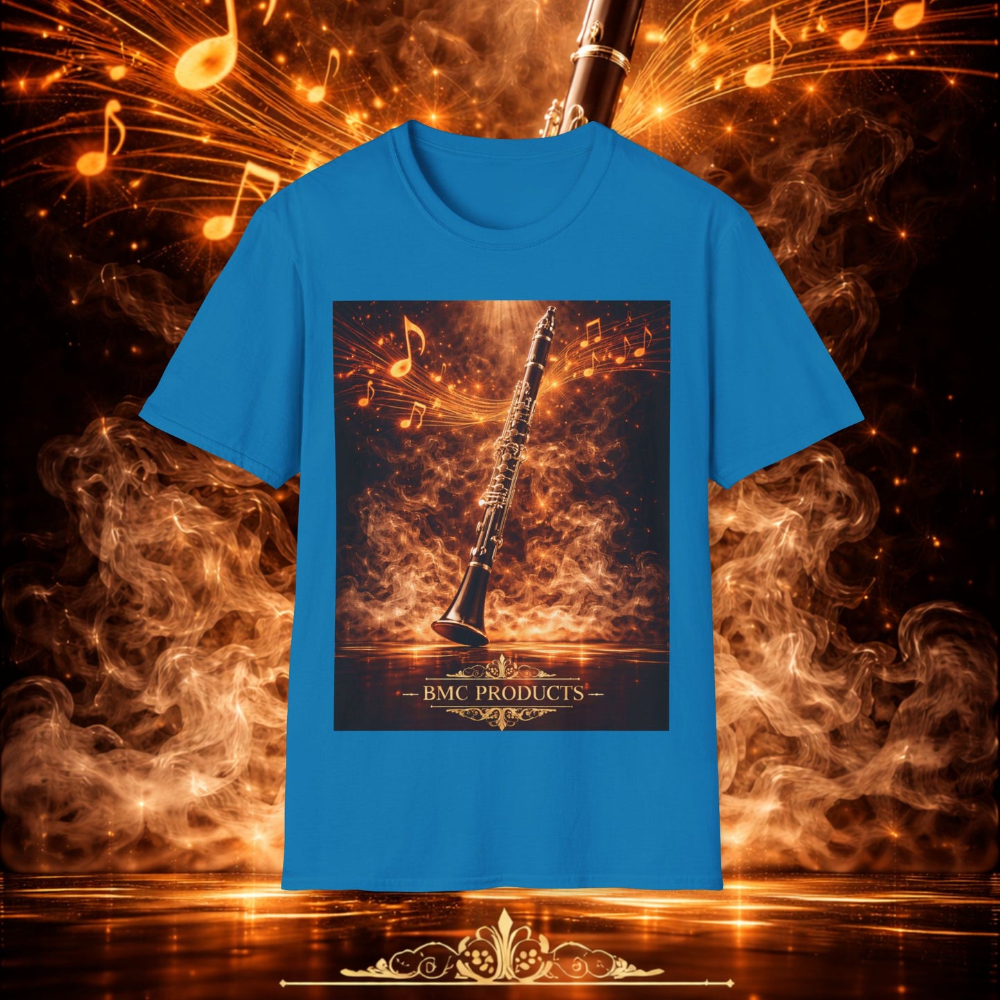 "Camiseta clarinete🎵🔥 El sonido del alma no grita… arde.” 🔥🎵