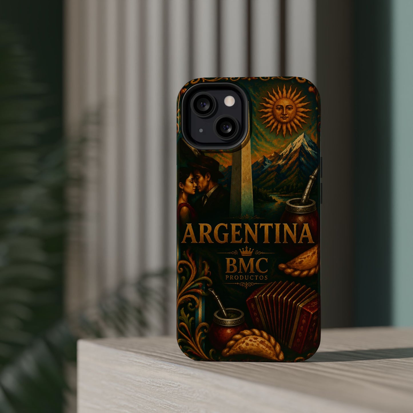 "Funda Magnética Reforzada Argentina: Pasión, Tradición y Tierra de Sueños🔥🏞️"