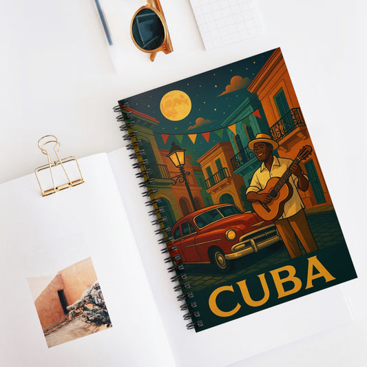 "libreta Cuba: Ritmo, Historia y Encanto Caribeño 🎺🚗🌴 "