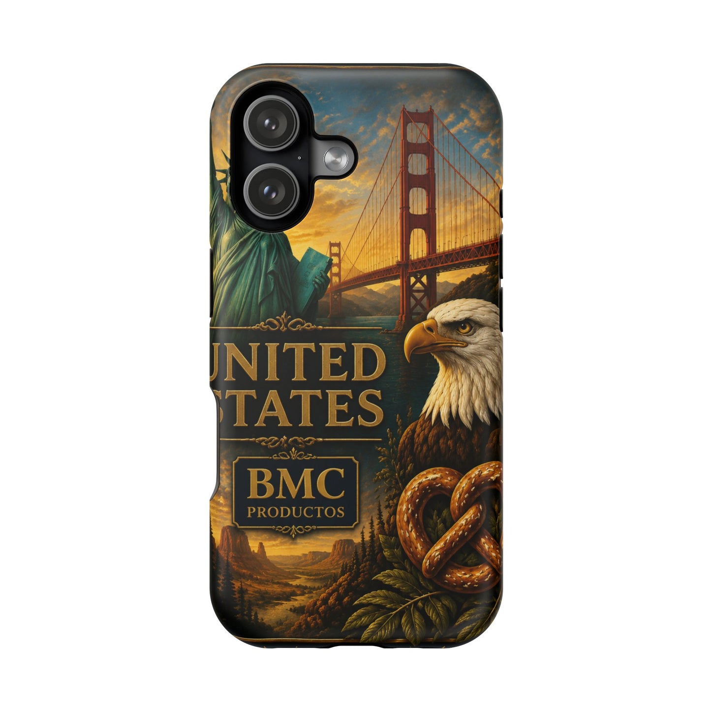 "Funda Magnética Reforzada Estados Unidos: Sueños, Libertad y Grandes Horizontes 🗽🏜️🌆"