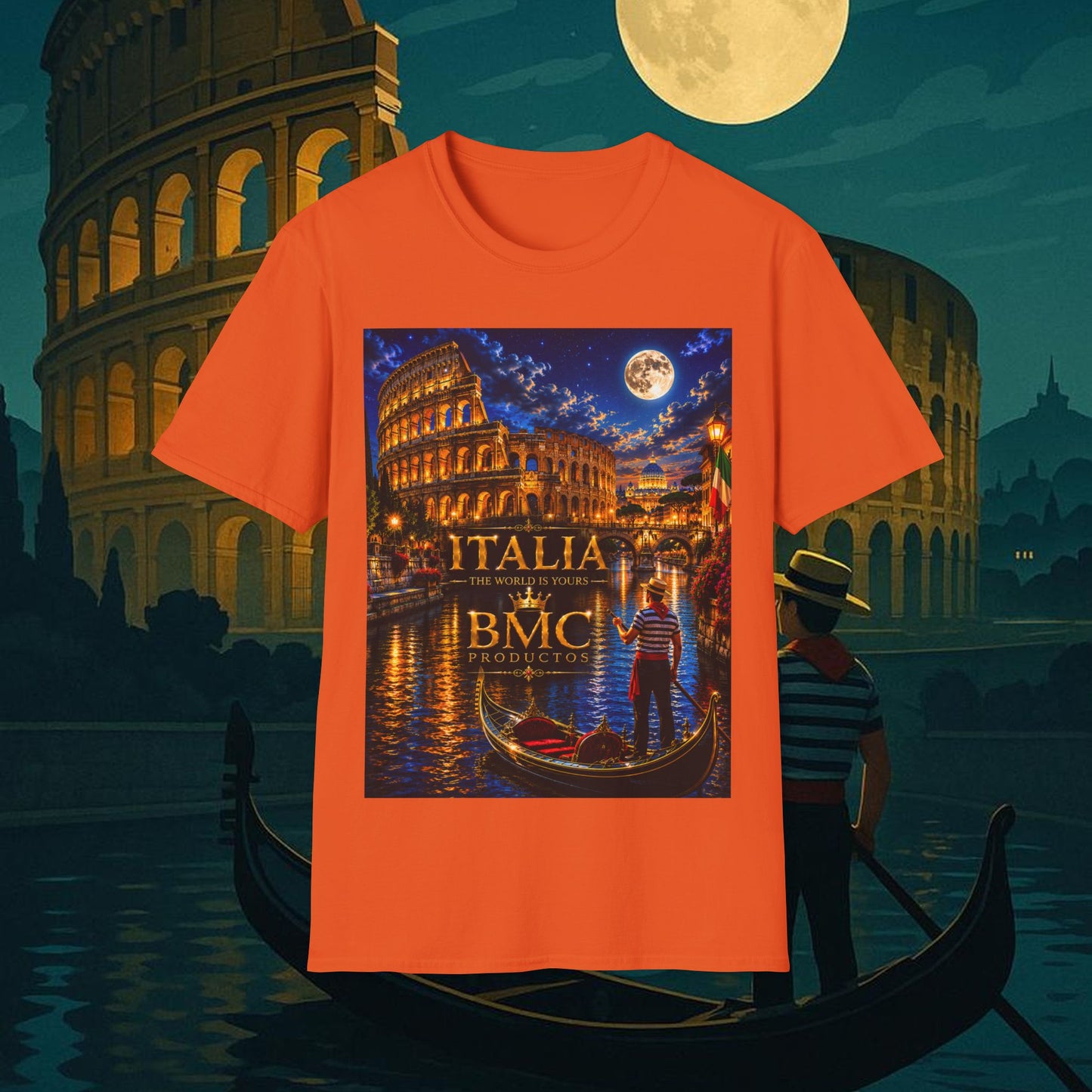 "Camiseta  Italia: Arte, Pasión y Sabores Eternos 🎨🍝🏛️"