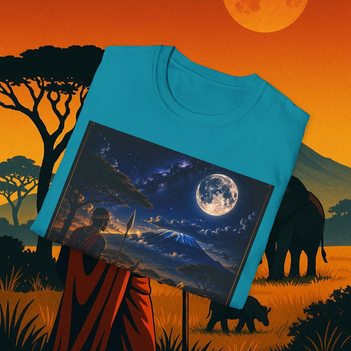 "Camiseta Kenia: Aventura Salvaje y Tierra de Horizontes Infinitos 🦁🌄🏕️"
