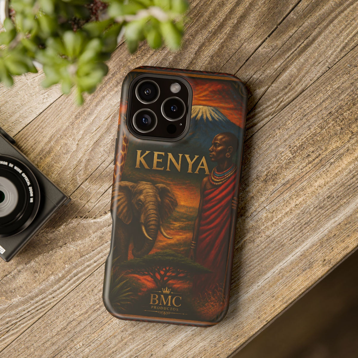 "Reinforced Magnetic Case Kenya: Wild Adventure and Land of Infinite Horizons 🦁🌄🏕️"