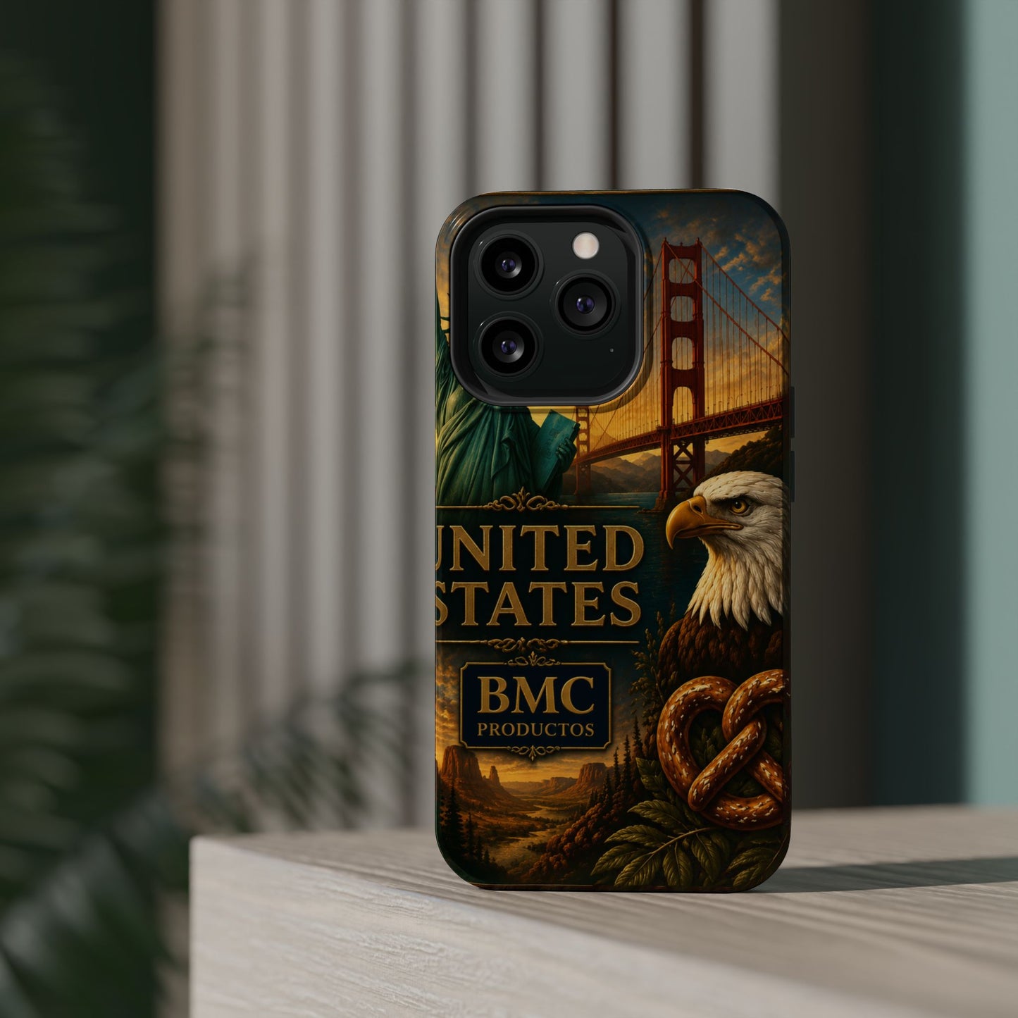 "Funda Magnética Reforzada Estados Unidos: Sueños, Libertad y Grandes Horizontes 🗽🏜️🌆"