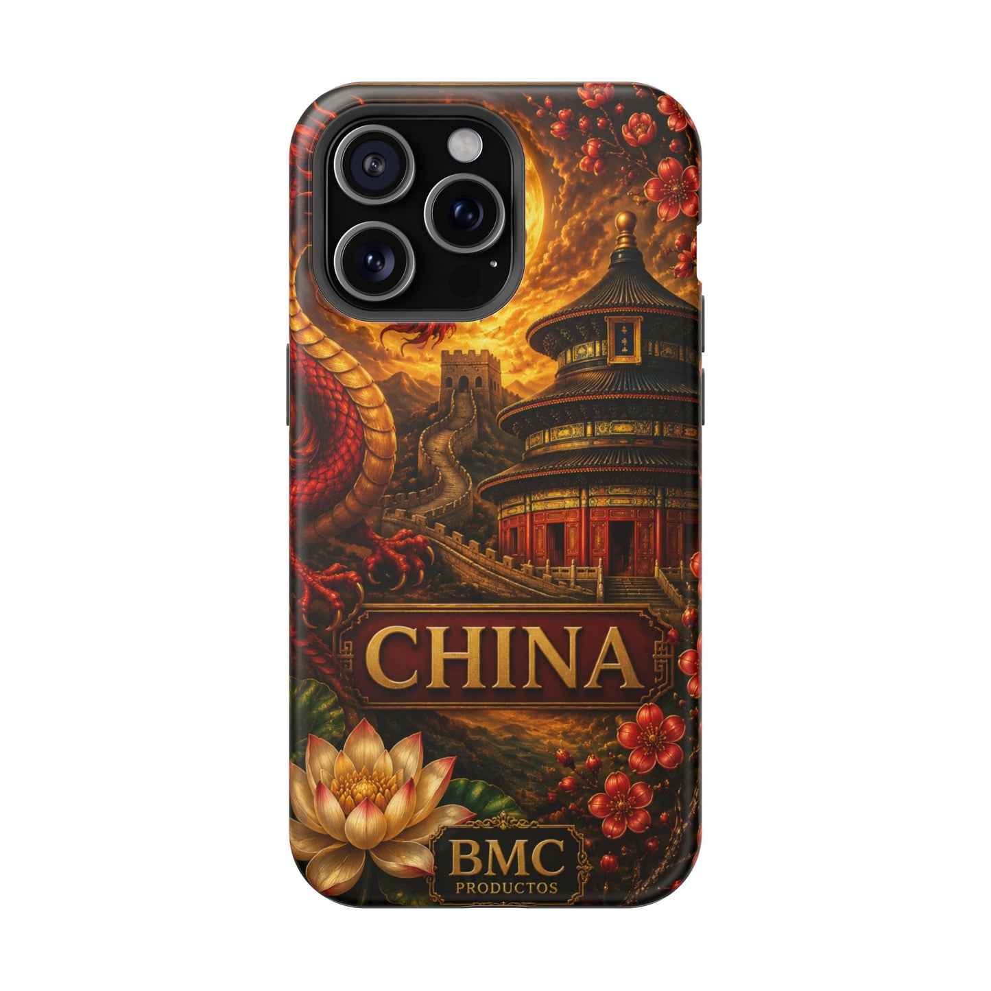 "Funda Magnética Reforzada Magnética Reforzada China – Dragones, murallas y leyendas eternas"