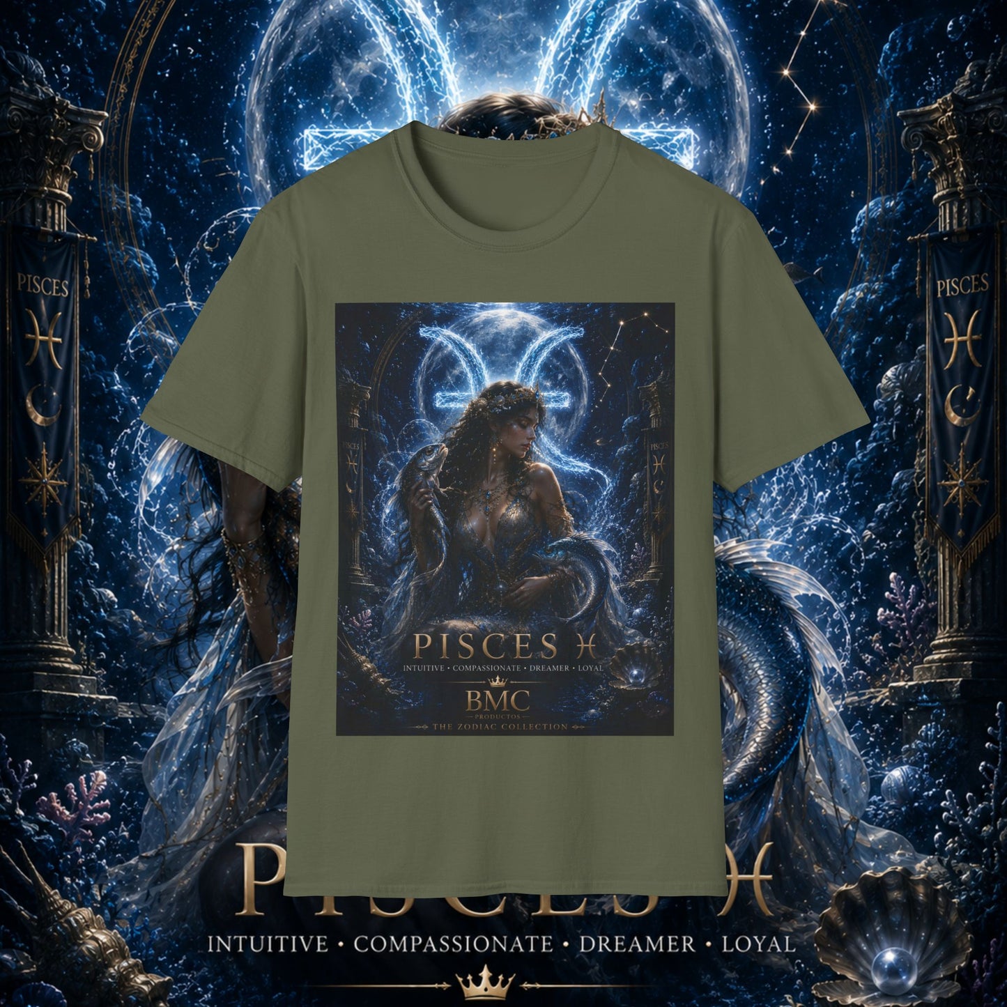 "Camiseta Piscis M — La Guardiana de las Profundidades"