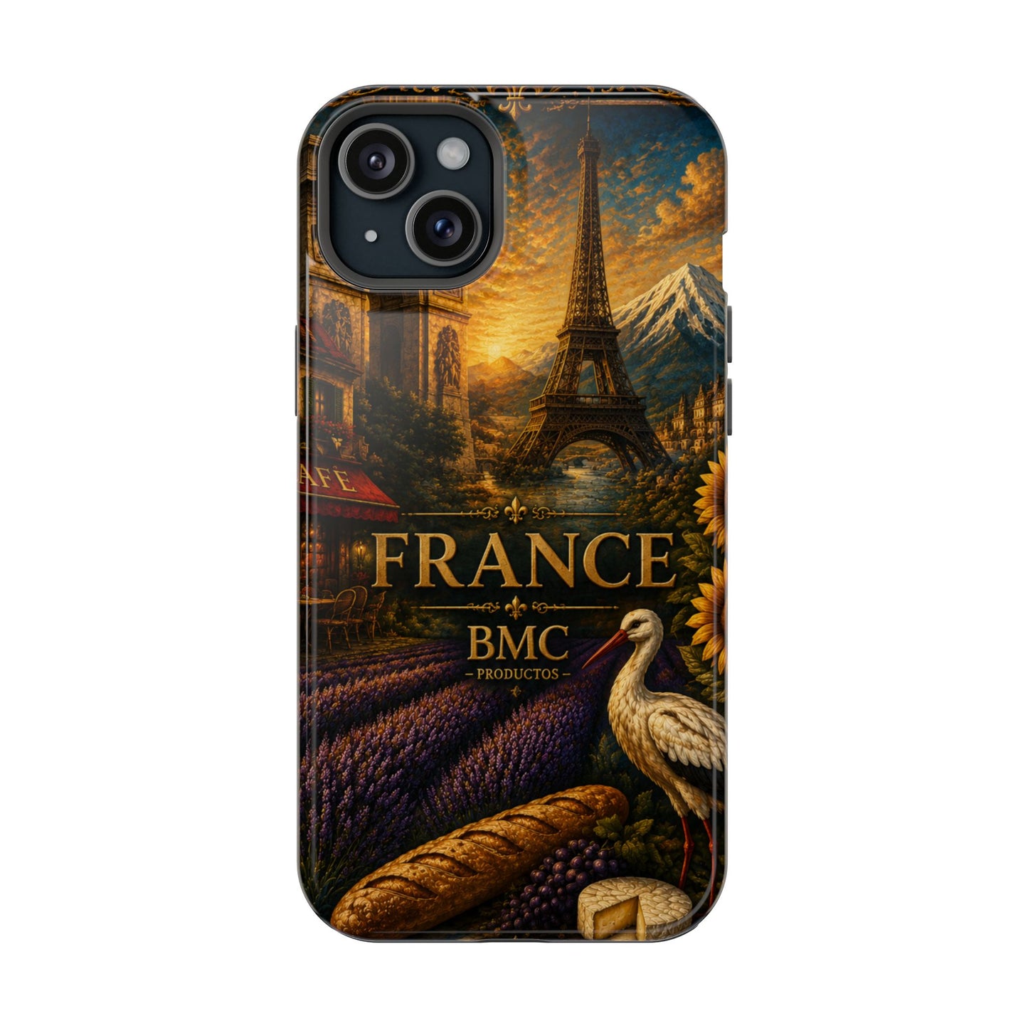 "Funda Magnética Reforzada Francia: Romance bajo la Luna 🌙🗼✨"