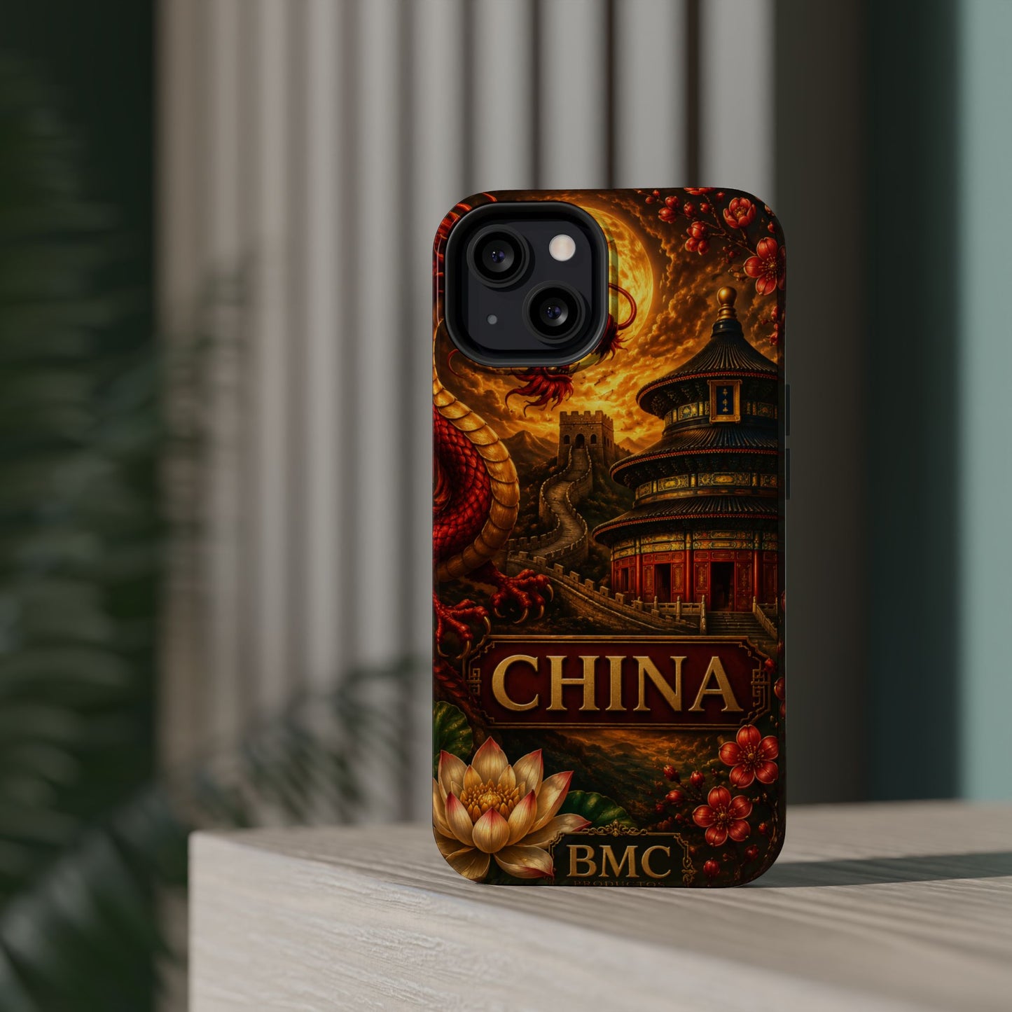 "Funda Magnética Reforzada Magnética Reforzada China – Dragones, murallas y leyendas eternas"