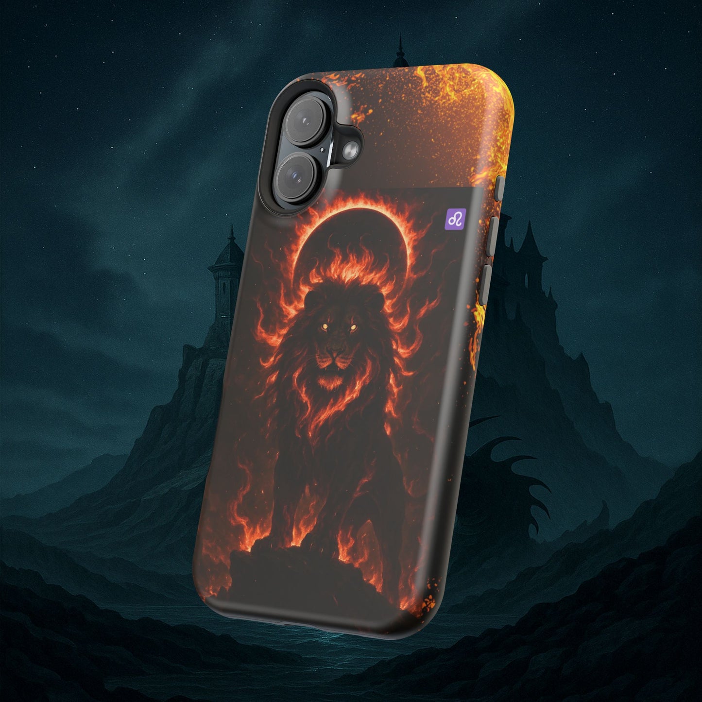 "Funda Magnética Reforzada ♌ Leo — Soberano del fuego eterno"