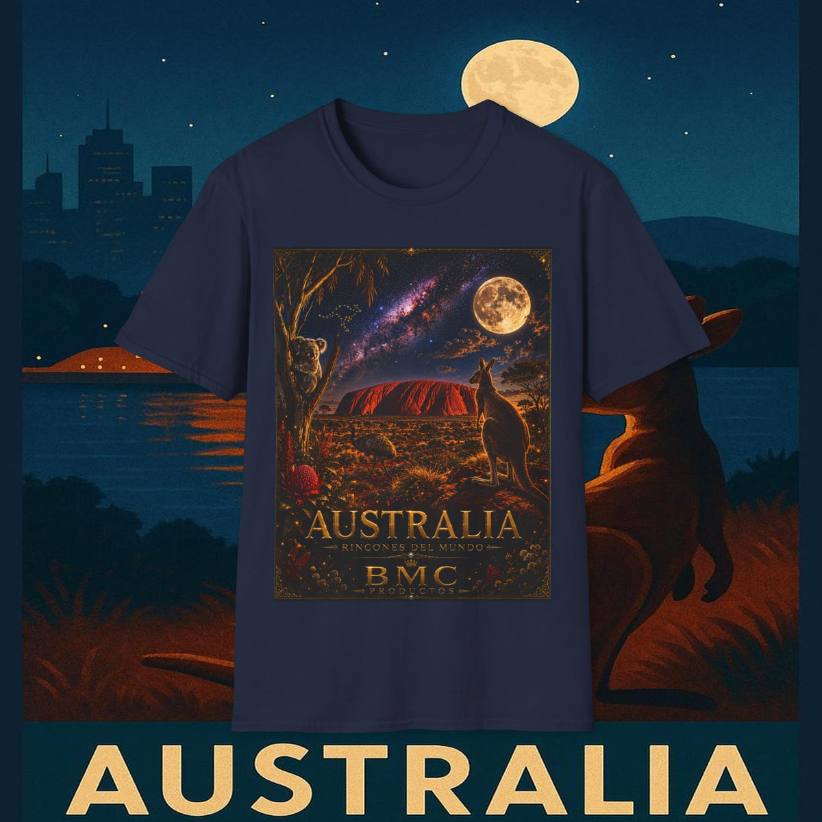 "Camiseta Australia 🌞 – Tierra de maravillas naturales y espíritu libre"