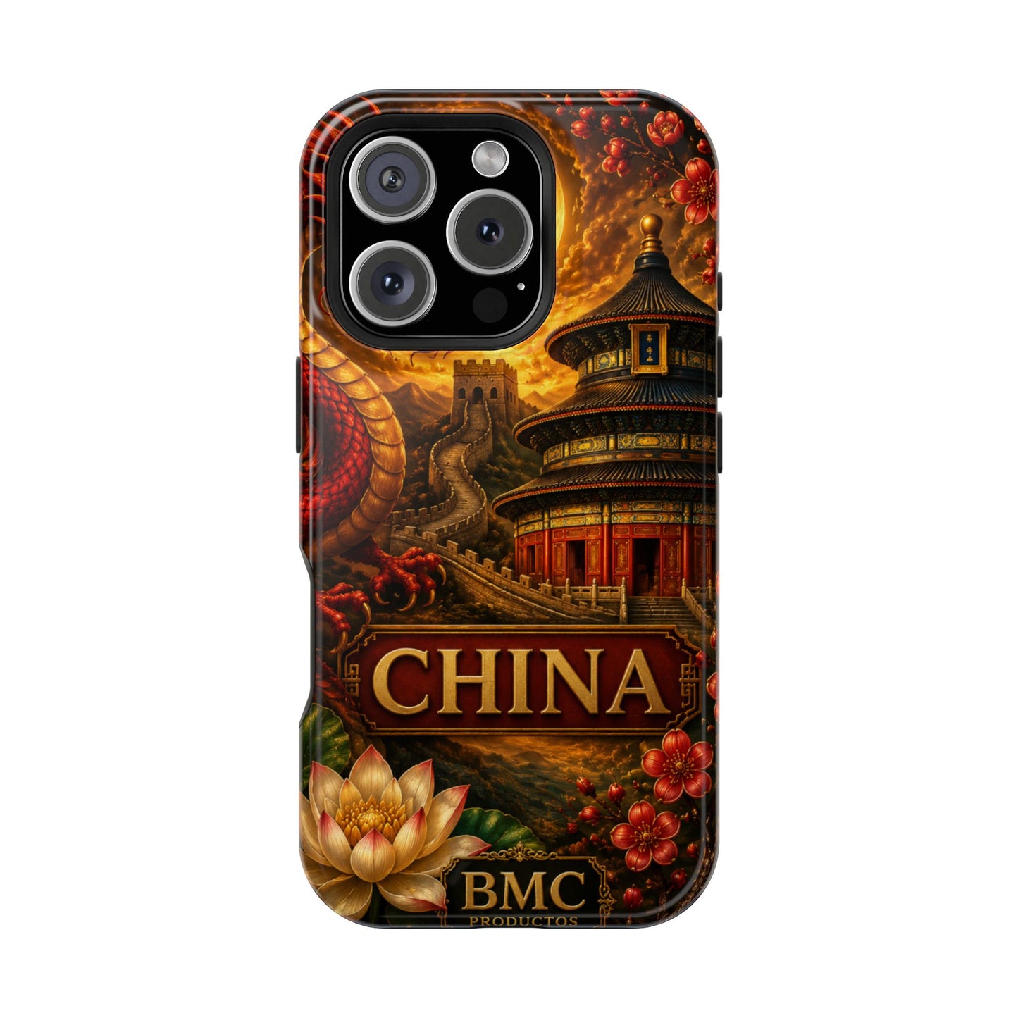 "Funda Magnética Reforzada Magnética Reforzada China – Dragones, murallas y leyendas eternas"