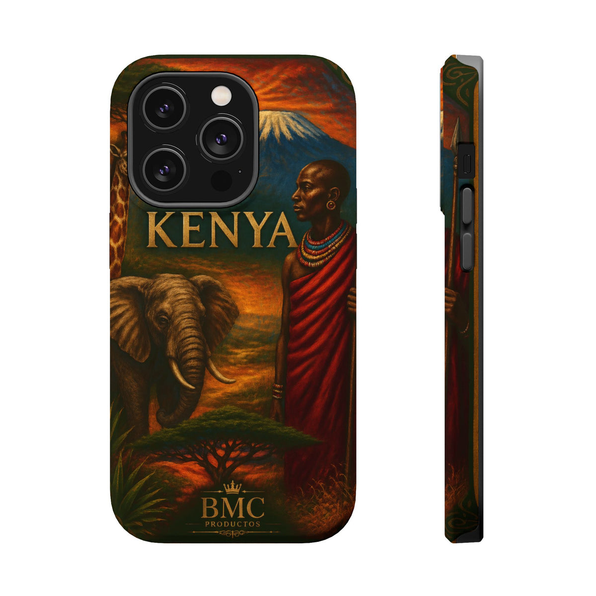 "Reinforced Magnetic Case Kenya: Wild Adventure and Land of Infinite Horizons 🦁🌄🏕️"