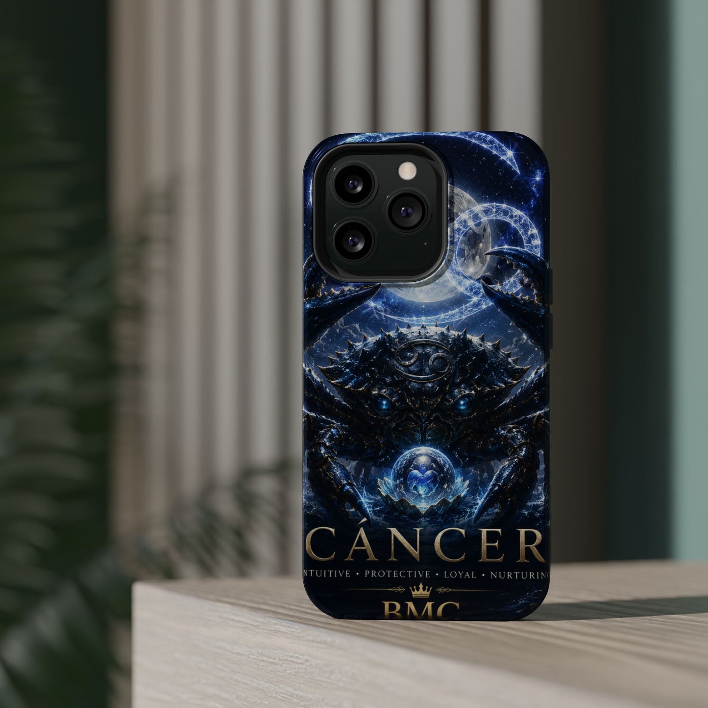 "Funda Magnética Reforzada ♋ Cáncer — Guardián de las profundidades""