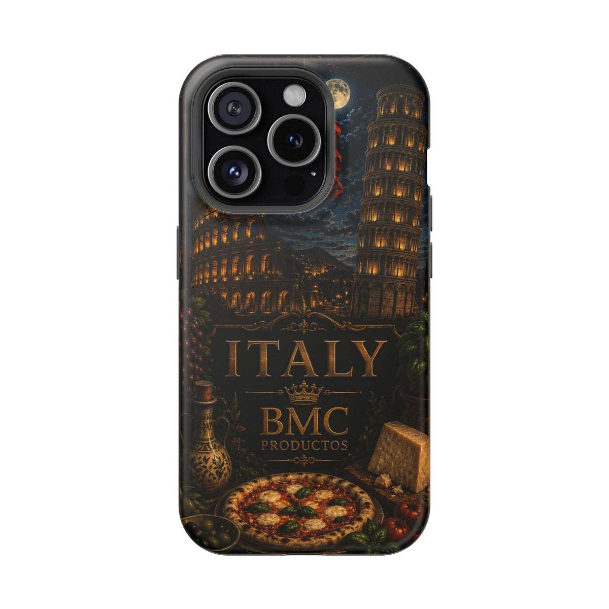 "Funda Magnética Reforzada Magnética Reforzada Italia: Arte, Pasión y Sabores Eternos 🎨🍝🏛️"