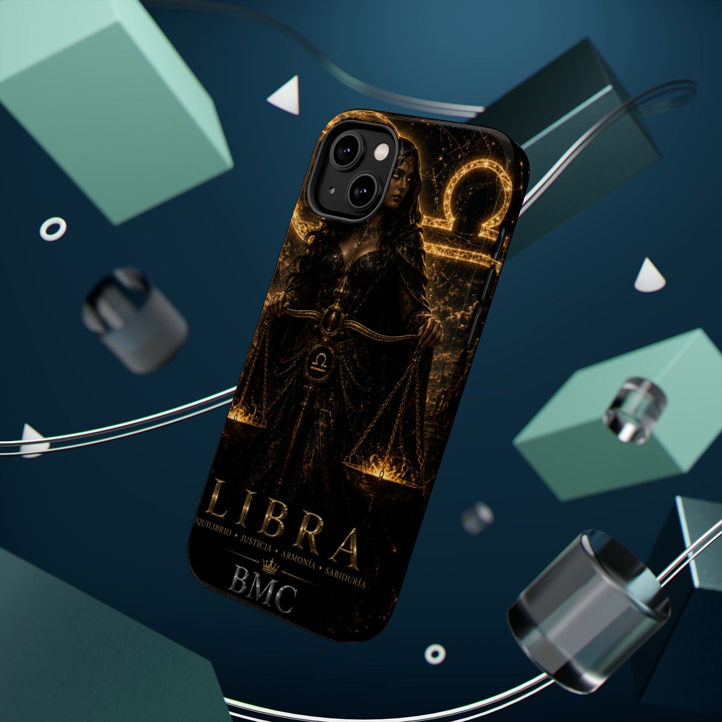 "Funda Magnética Reforzada libra– La Guardiana del Equilibrio"