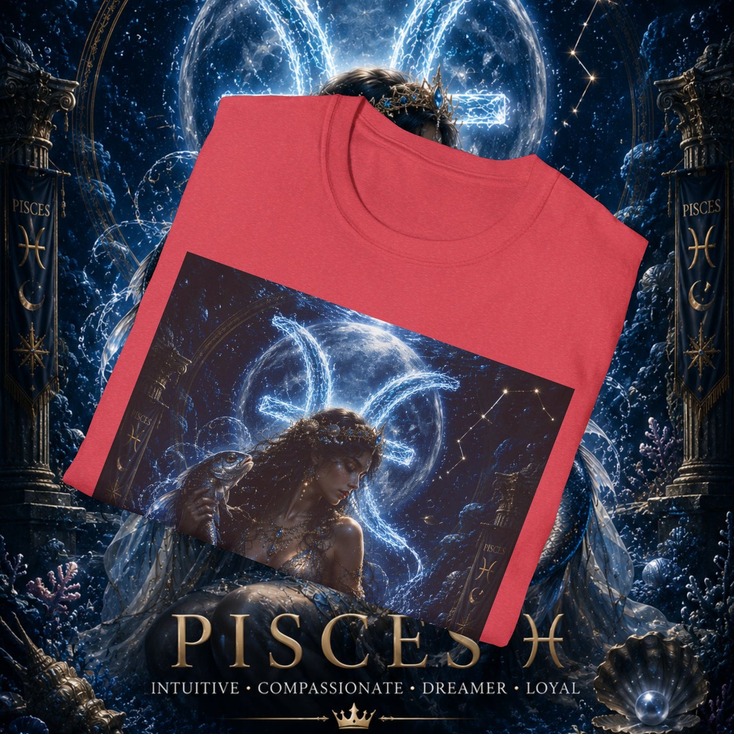 "Camiseta Piscis M — La Guardiana de las Profundidades"