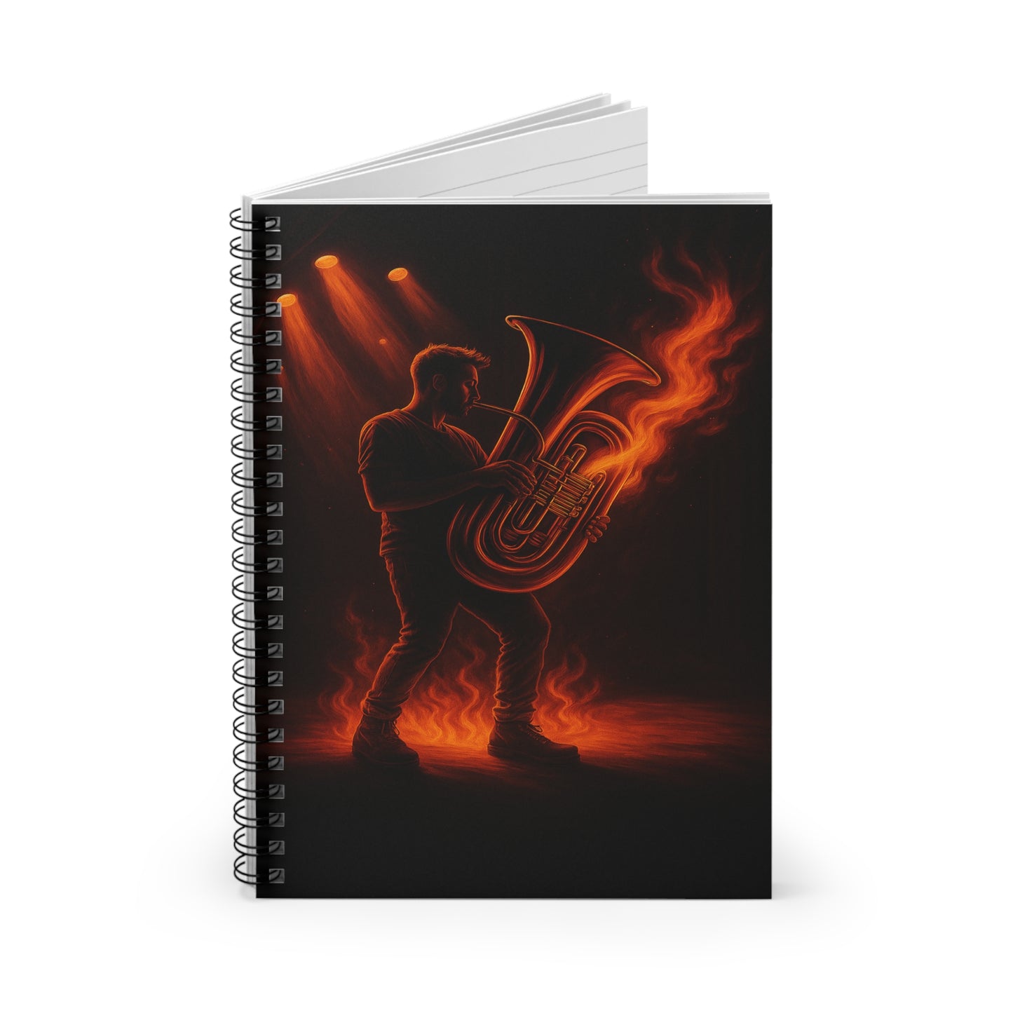 "libreta Tuba 🎺🔥 Cuando el alma suena, todo arde.”