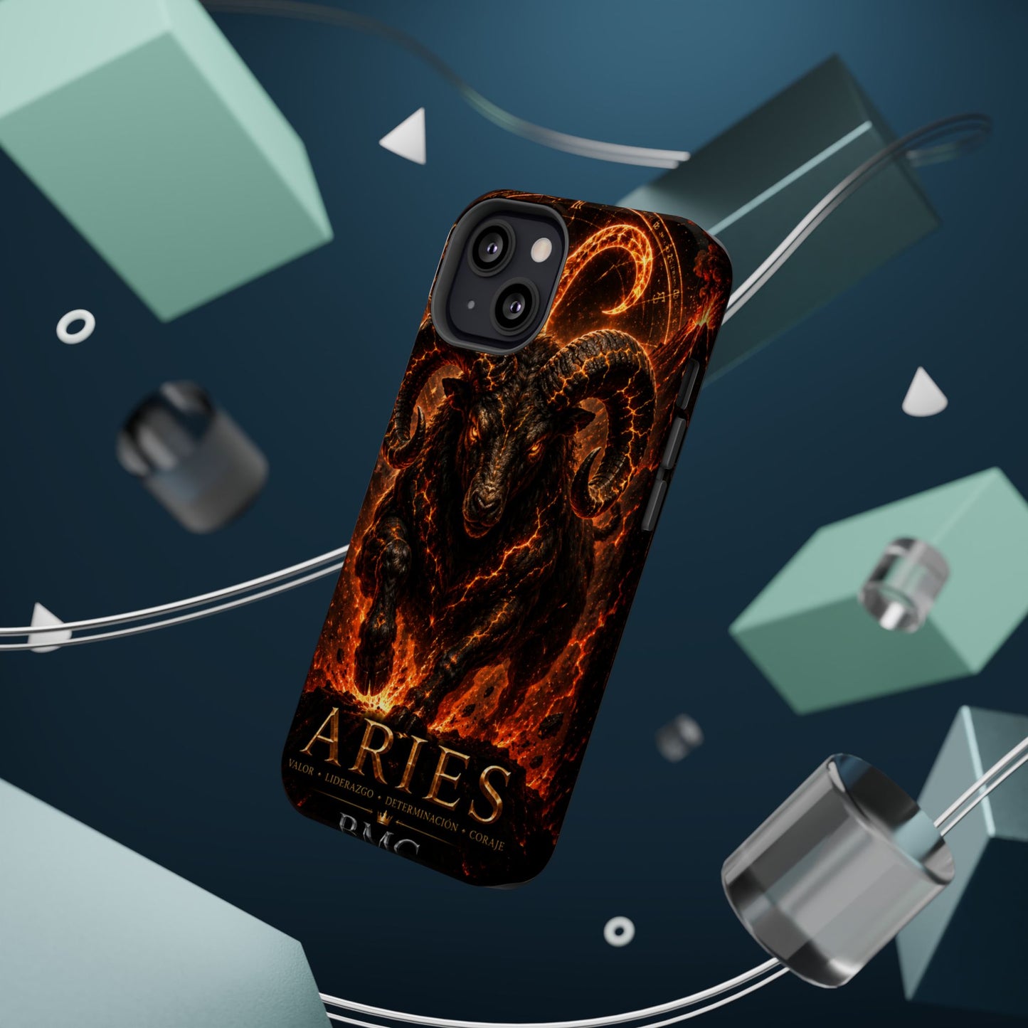 "Funda Magnética Reforzada ♈ Aries — Espíritu de fuego"