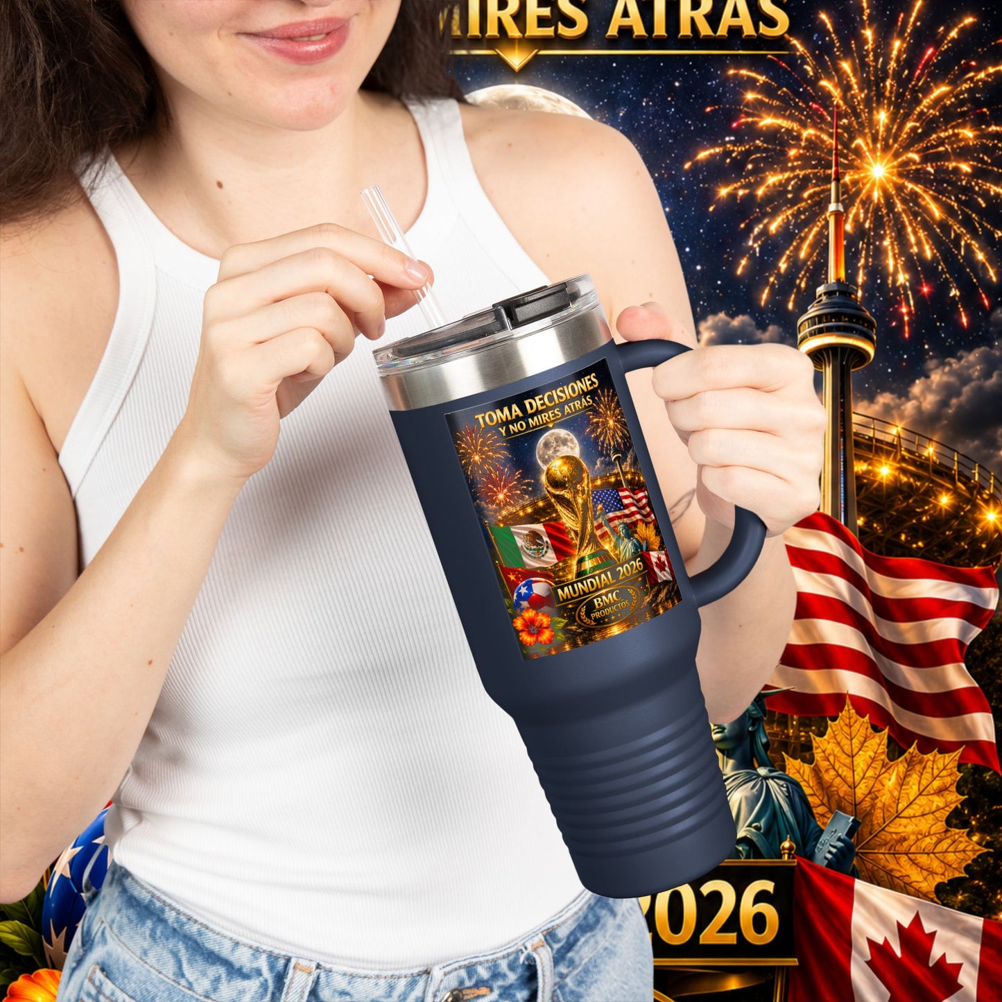 "taza de Viaje Aislada mundial 2026 noche"