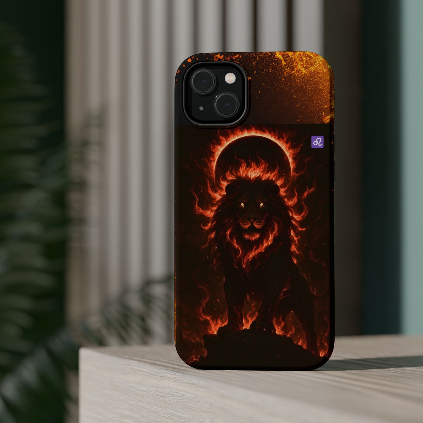 "Funda Magnética Reforzada ♌ Leo — Soberano del fuego eterno"
