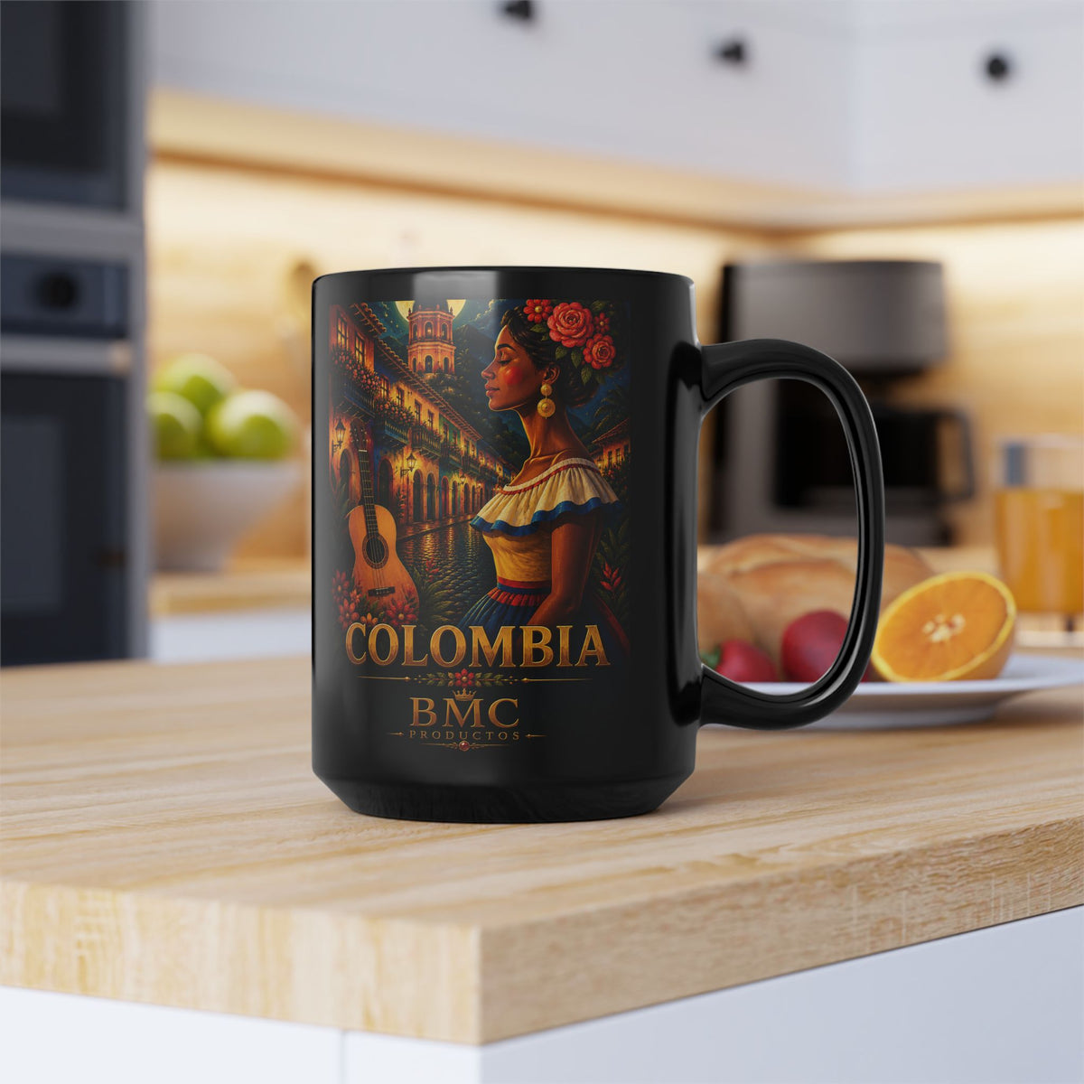 "Taza Colombia: Magia de Colores, Café y Tradición ☕🎨🌄"