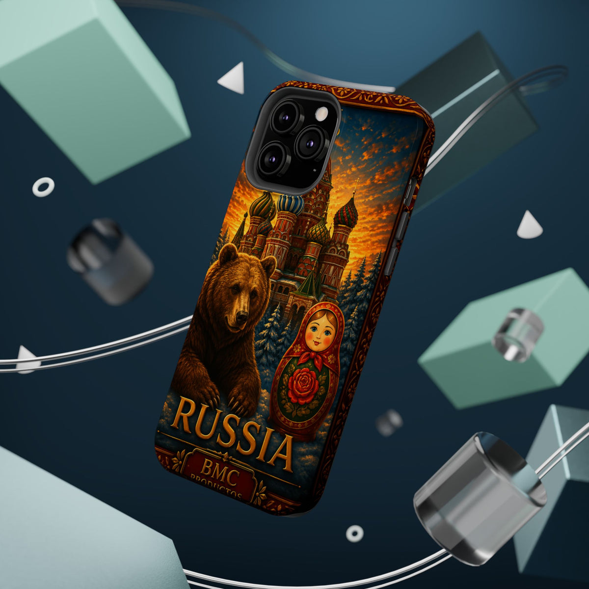 "Reinforced Magnetic Case Russia❄️ – Land of history, mystery, and grandeur"
