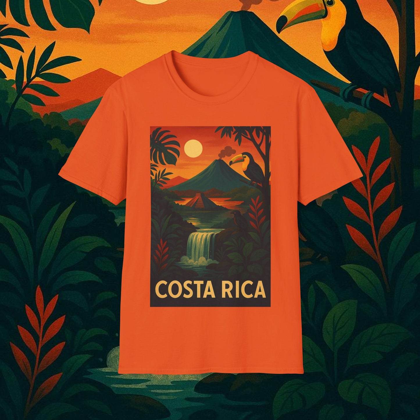 "Camiseta   Costa Rica: Pura Vida entre Volcanes y Selvas 🌋🌴🦜"