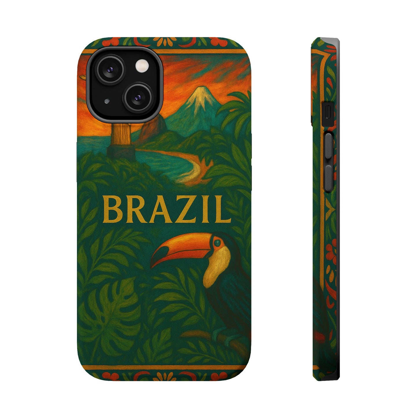 "Funda Magnética Reforzada Magnética Reforzada Brasil: Ritmo, Naturaleza y Alegría Infinita 🎶🌴🏖️"